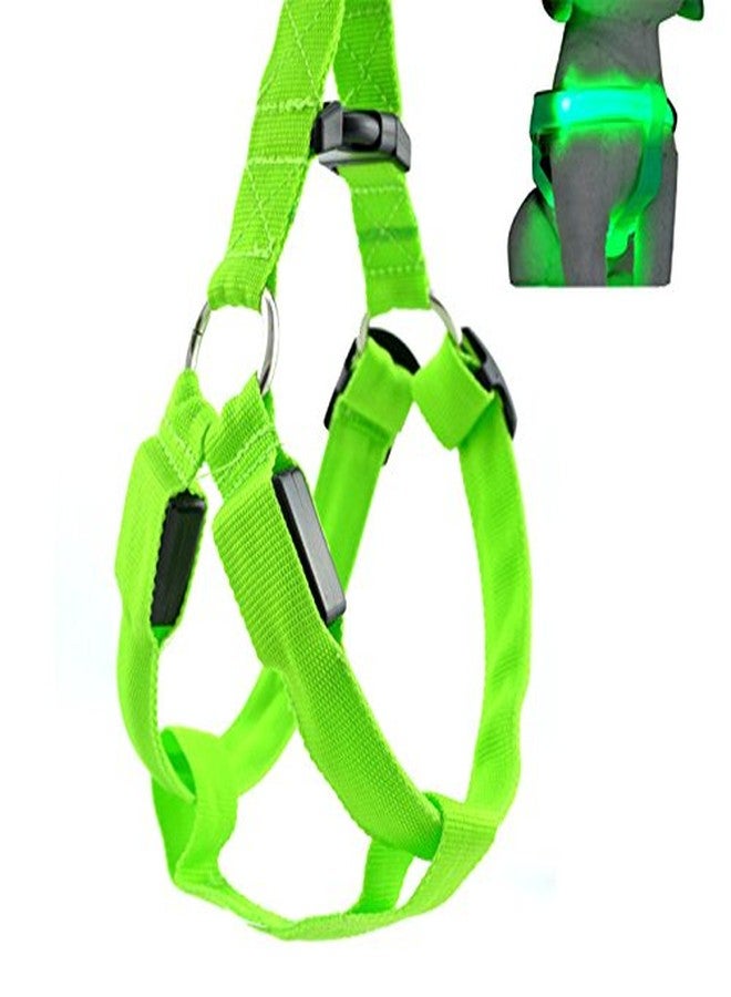 Futaba Dog LED Harness Flashing Light 3 Mode - Green - Extra Large - Image 1